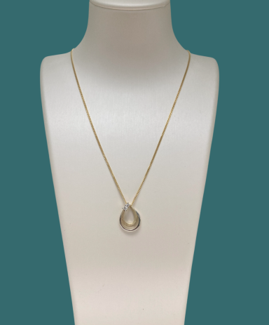 1.233-Euro Collier 585/- mit Brillianten 0,09 wsi