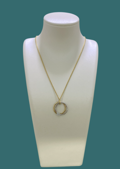 1.088-Euro Collier 585/- mit Brillianten 0,07ct